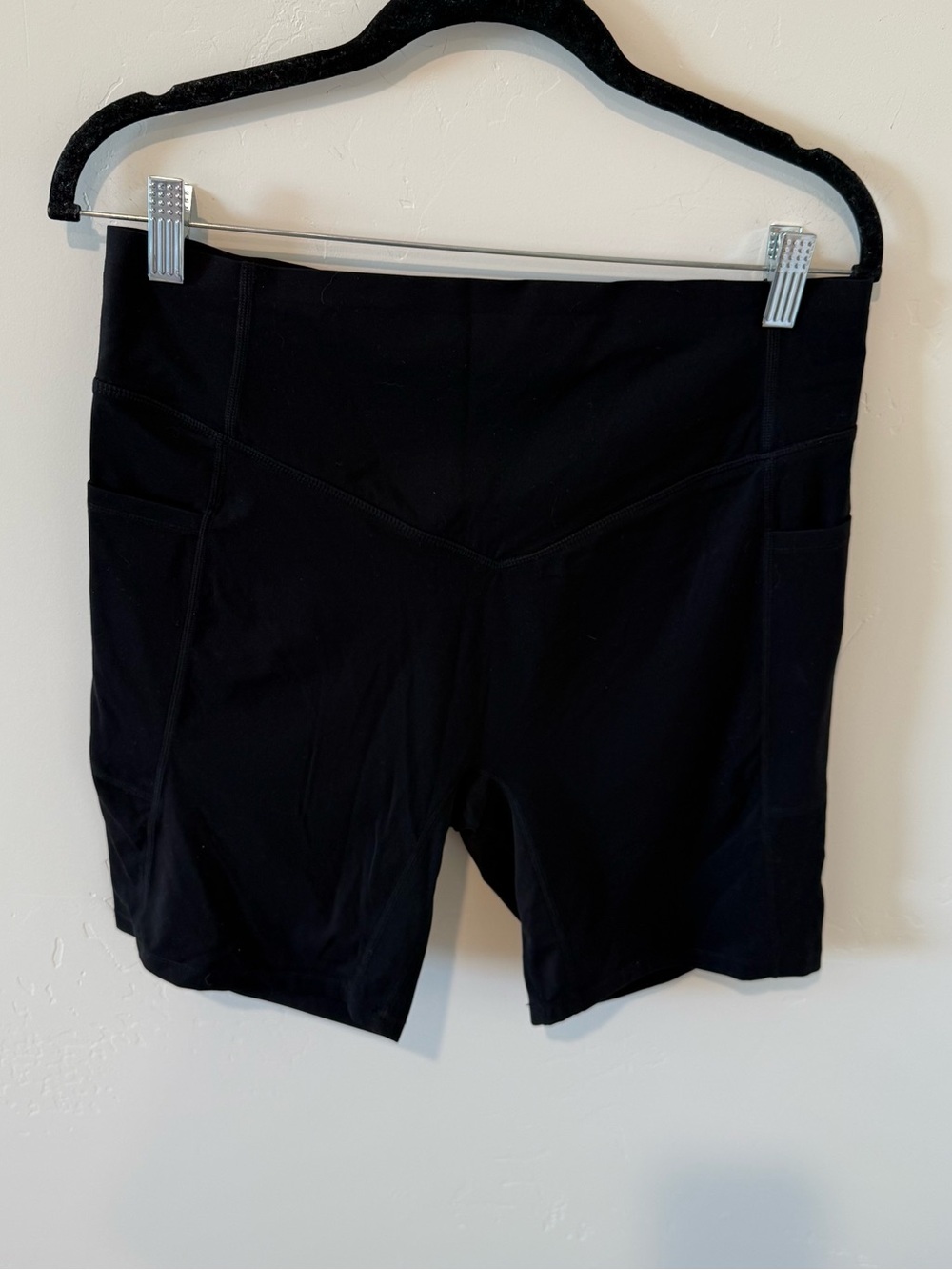 HALARA Black High-Waist Performance Bike Shorts Womens XL Athletic 6in inseam